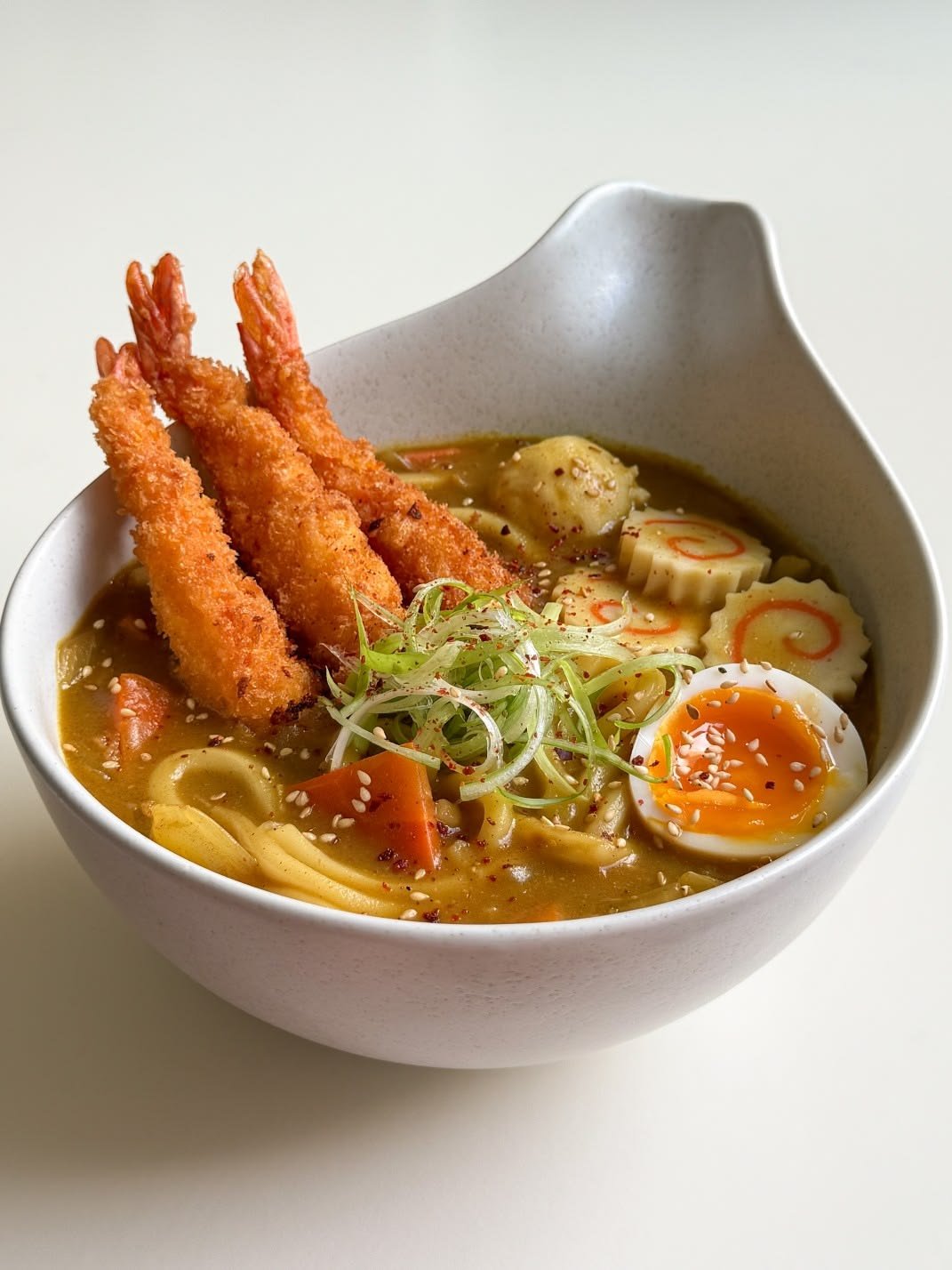 Osakaramen in a clear golden broth